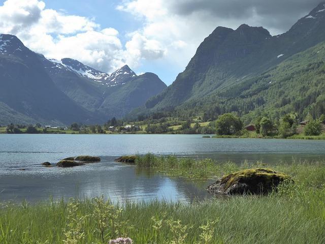 Jezioro Olden w Norwegii