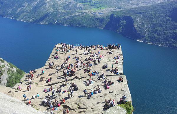 Norwegia - klif Preisestolen