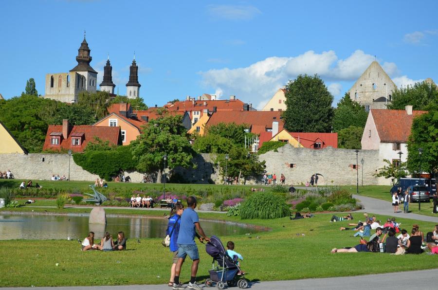 Park Almedalen w Visby