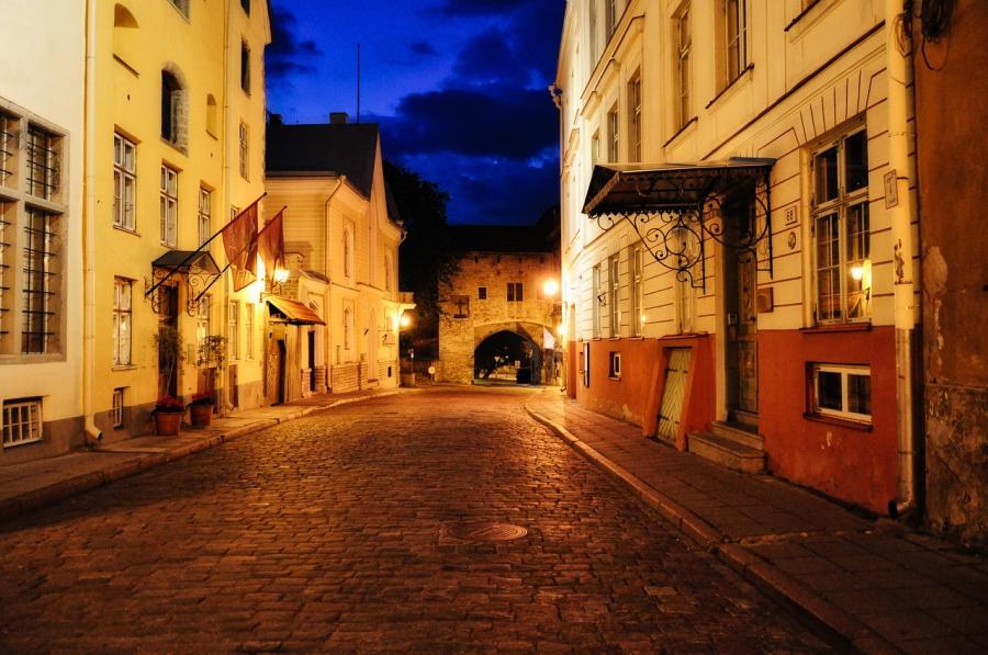 Uliczka w Tallinie